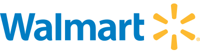 Walmart logo in blue text with a yellow spark symbol, representing a retail partner for TIKI Brand products.