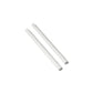 White textured chopsticks on a plain background.