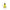 Yellow glass Tiki torch with flame, 6" tall, 3" wide.