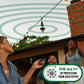 Black Tiki remote control for outdoor lighting system.