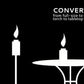 2 Pack - Easy Install Black Carved Glass Torches