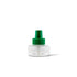 Clear plastic bottle with green screw-on cap, likely an insect repellent refill.