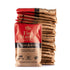 Red Tiki Brand Fire Starter pack with brown back, starts fire in 5 minutes.