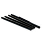 Set of four black metal extension poles with threaded ends, suitable for modular assembly and easy grip.